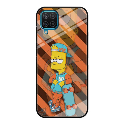 Bart Skater on Duty Samsung Galaxy A12 Case-Oxvistore