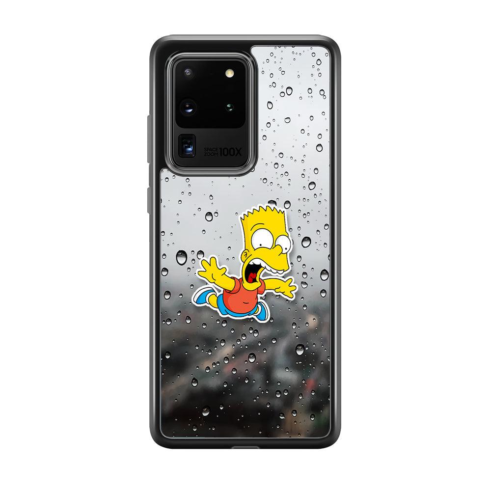 Bart Sticker Fall Scene Samsung Galaxy S20 Ultra Case-Rubber Black (2D Case)-Oxvistore