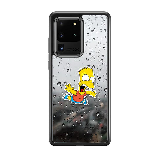 Bart Sticker Fall Scene Samsung Galaxy S20 Ultra Case-Rubber Black (2D Case)-Oxvistore