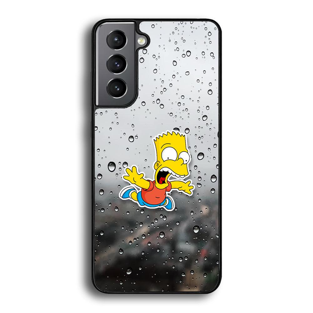 Bart Sticker Fall Scene Samsung Galaxy S22 Plus Case-Rubber Black (2D Case)-Oxvistore