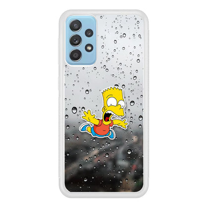 Bart Sticker Fall Scene Samsung Galaxy A52 Case-Oxvistore