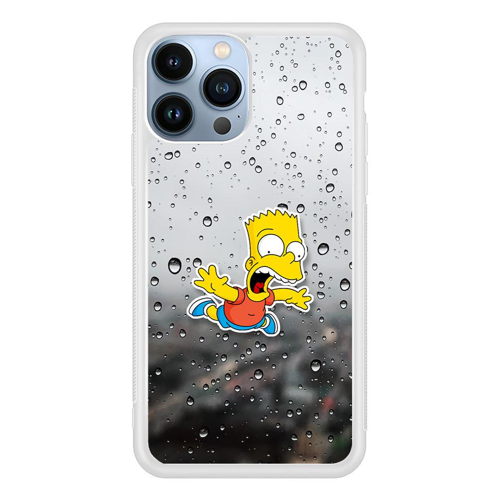 Bart Sticker Fall Scene iPhone 14 Pro Case-Oxvistore