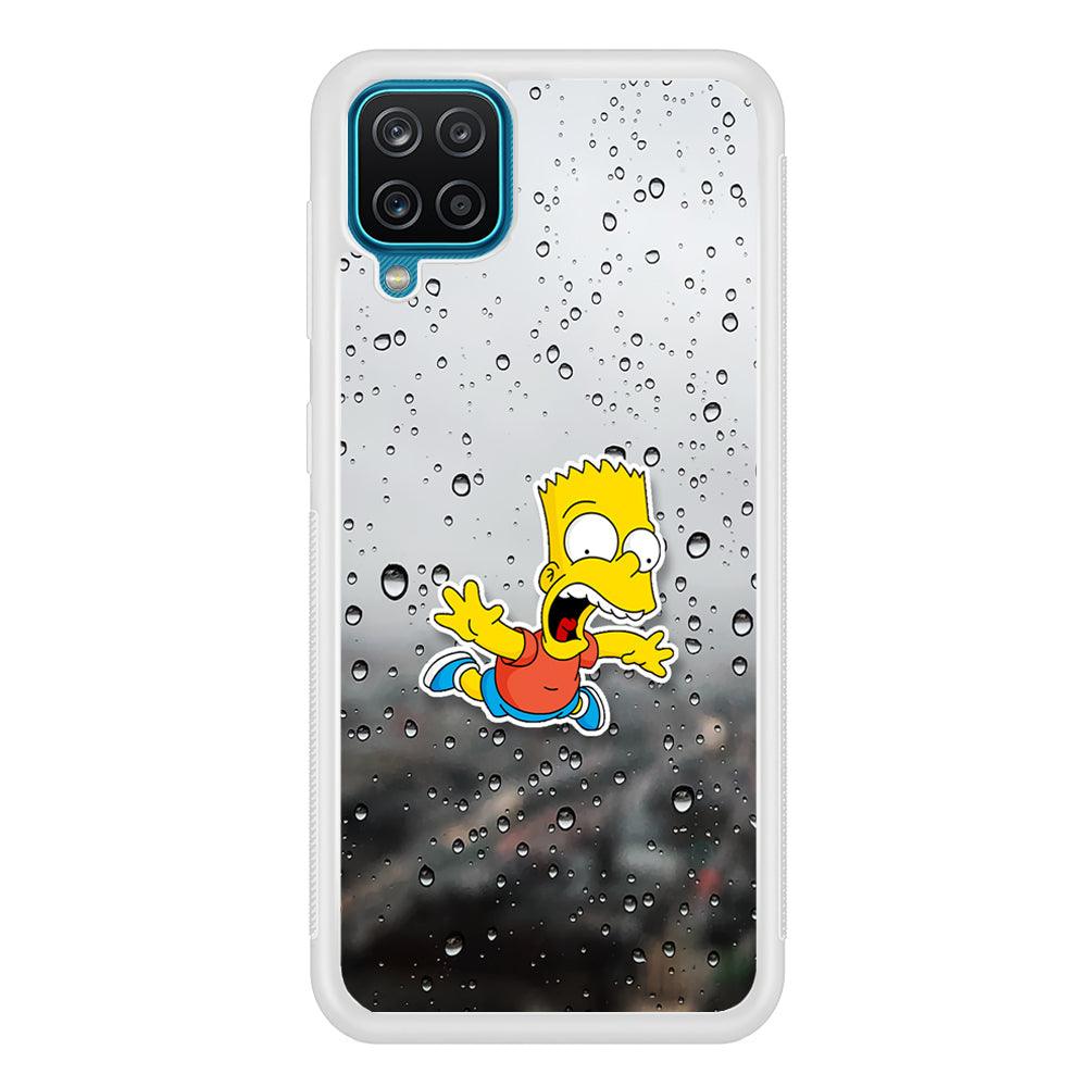 Bart Sticker Fall Scene Samsung Galaxy A12 Case-Oxvistore