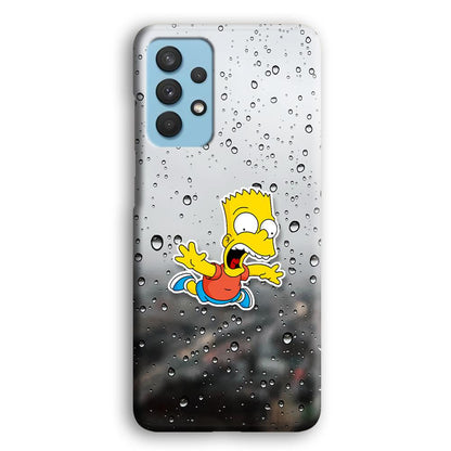 Bart Sticker Fall Scene Samsung Galaxy A32 Case-Oxvistore