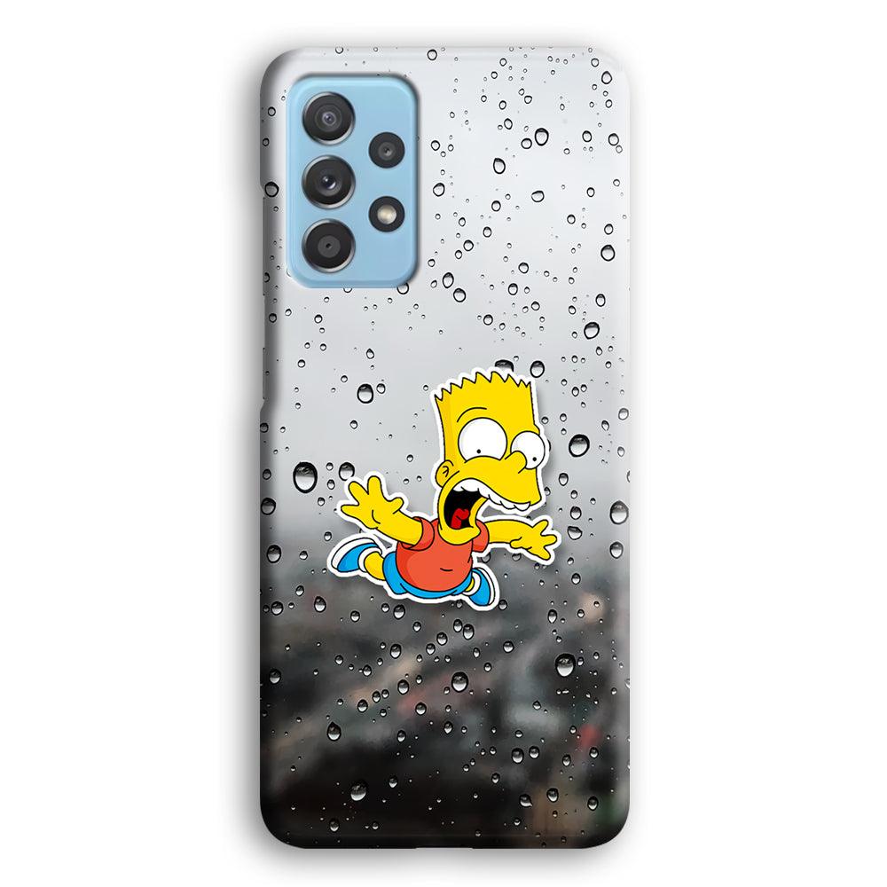 Bart Sticker Fall Scene Samsung Galaxy A52 Case-Oxvistore