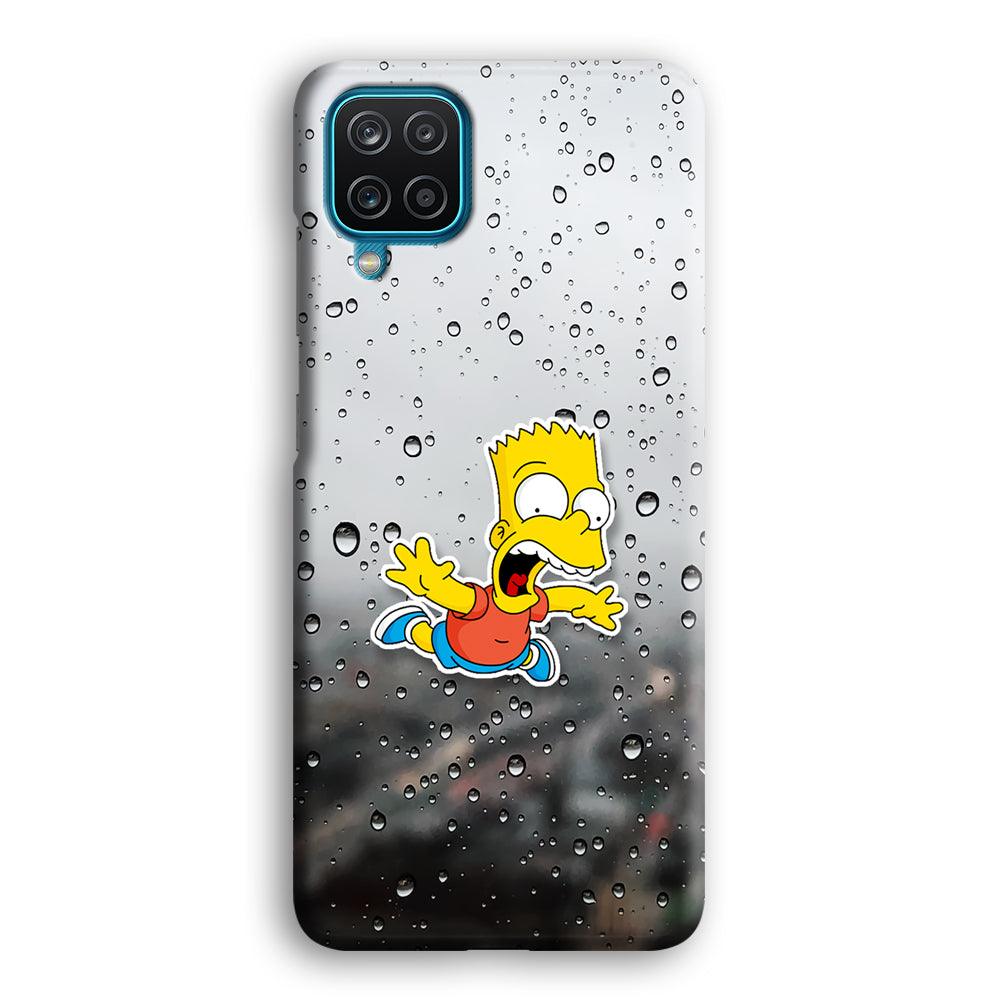 Bart Sticker Fall Scene Samsung Galaxy A12 Case-Oxvistore