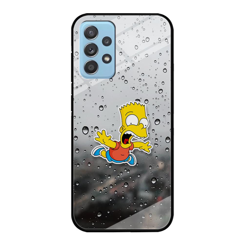 Bart Sticker Fall Scene Samsung Galaxy A52 Case-Oxvistore