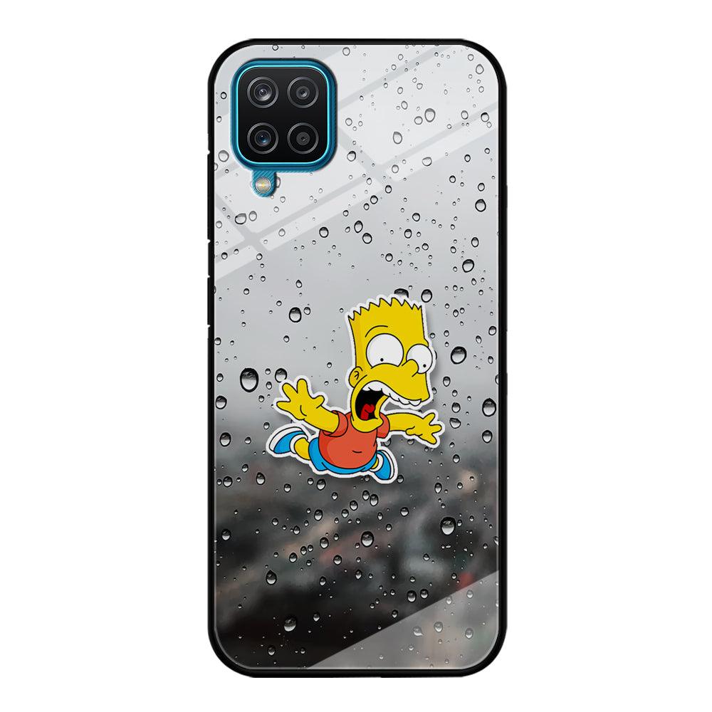 Bart Sticker Fall Scene Samsung Galaxy A12 Case-Oxvistore