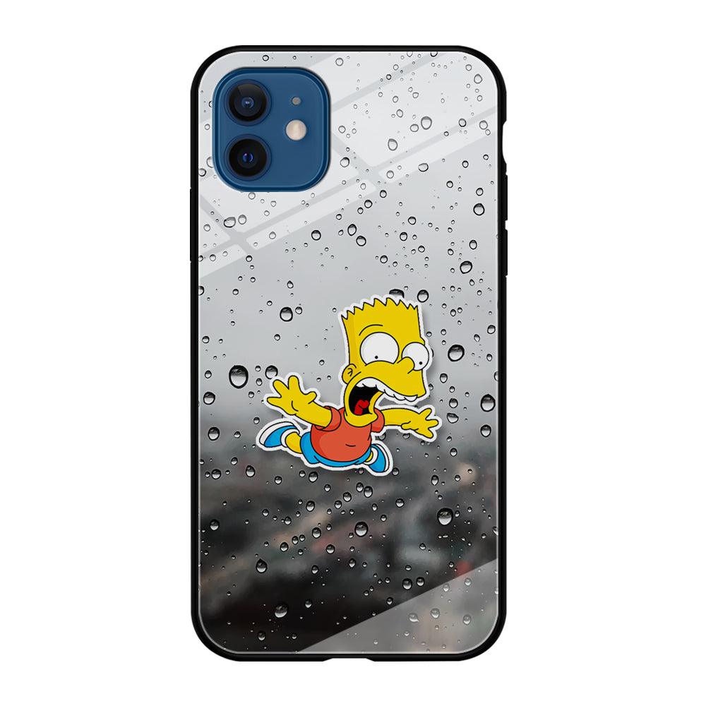 Bart Sticker Fall Scene iPhone 12 Case-Oxvistore