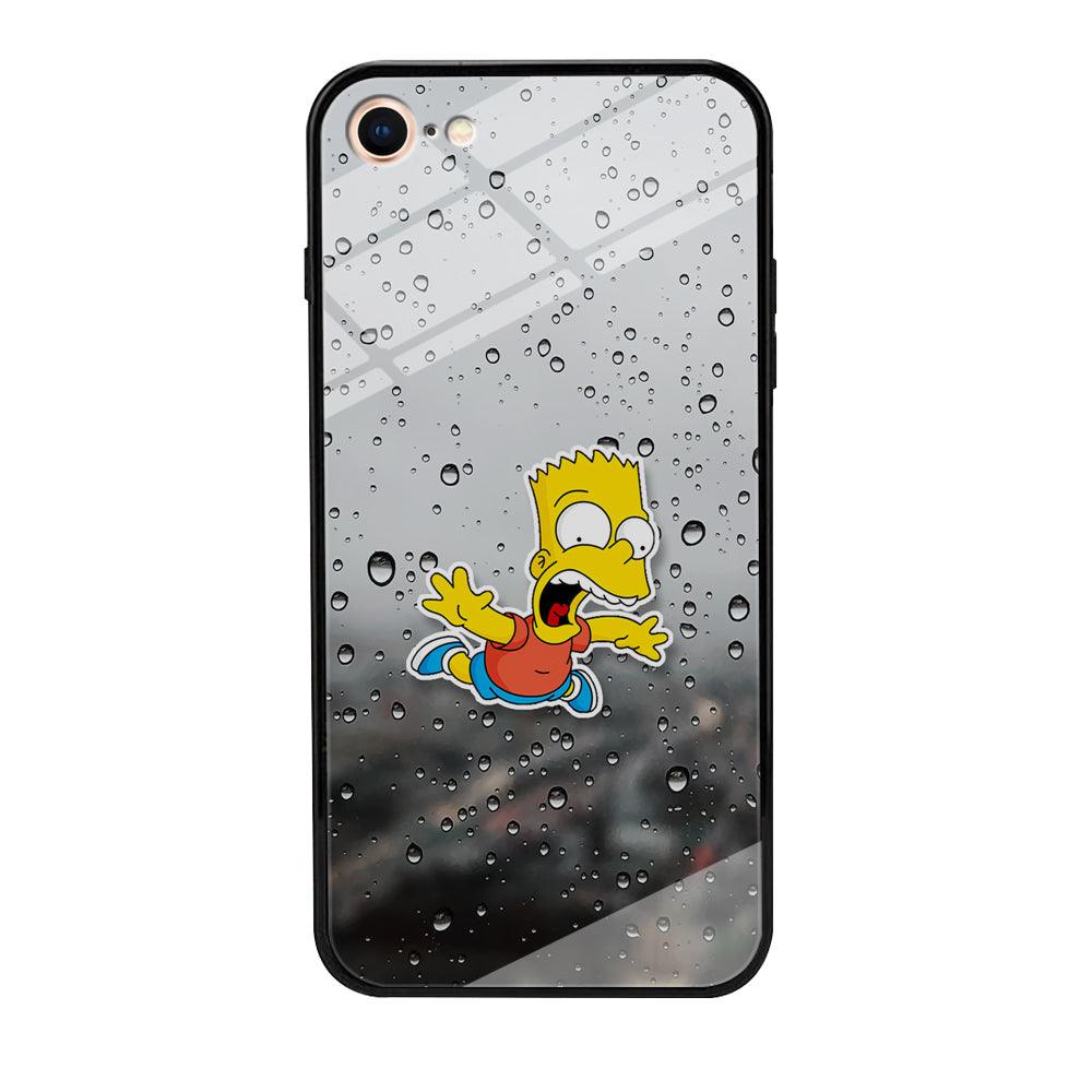 Bart Sticker Fall Scene iPhone 8 Case-Oxvistore