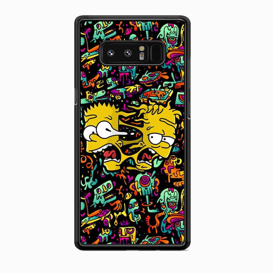 Bart Clone in Magic Doodle Samsung Galaxy Note 8 Case-Rubber Black (2D Case)-Oxvistore