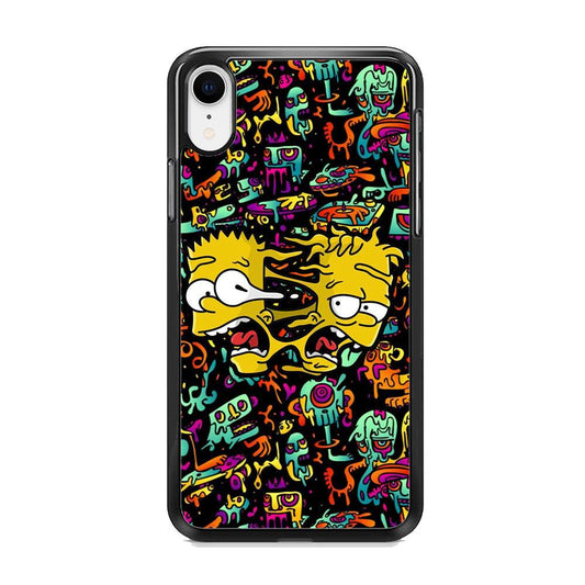 Bart Clone in Magic Doodle iPhone XR Case-Rubber Black (2D Case)-Oxvistore