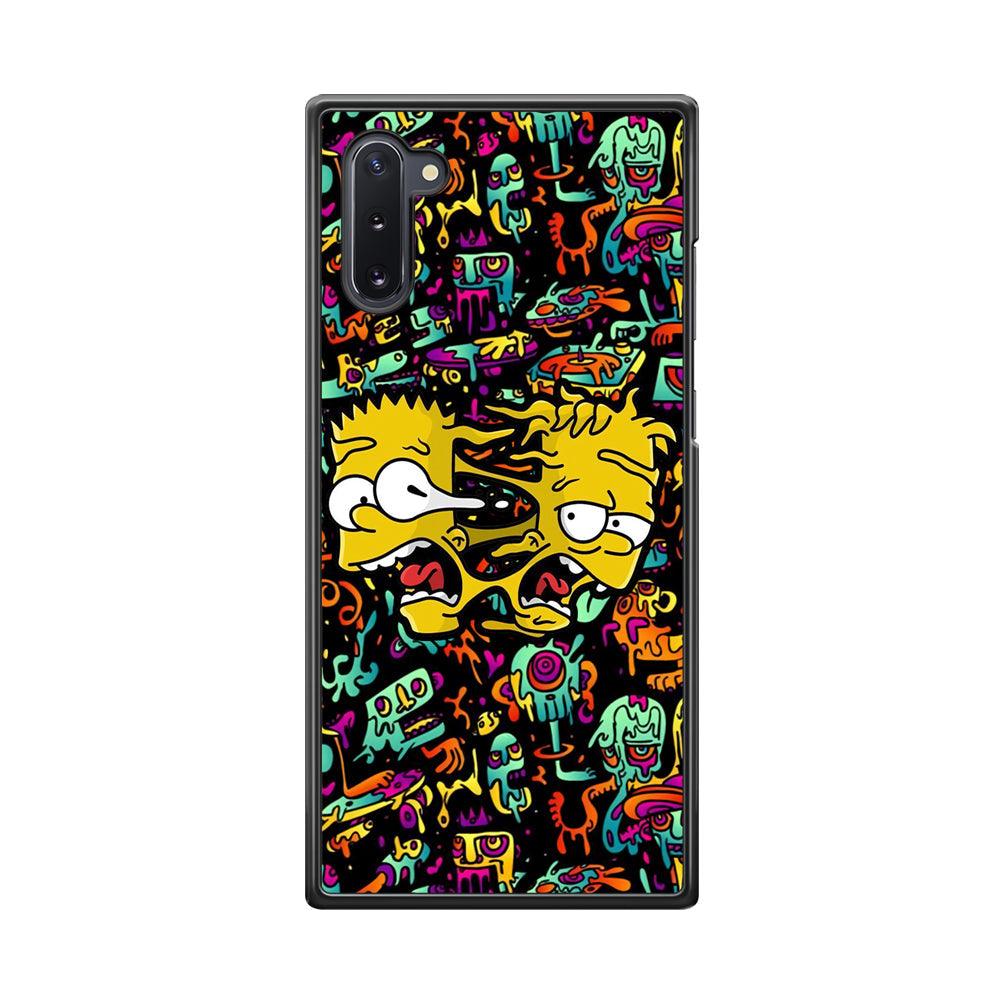 Bart Clone in Magic Doodle Samsung Galaxy Note 10 Case-Rubber Black (2D Case)-Oxvistore