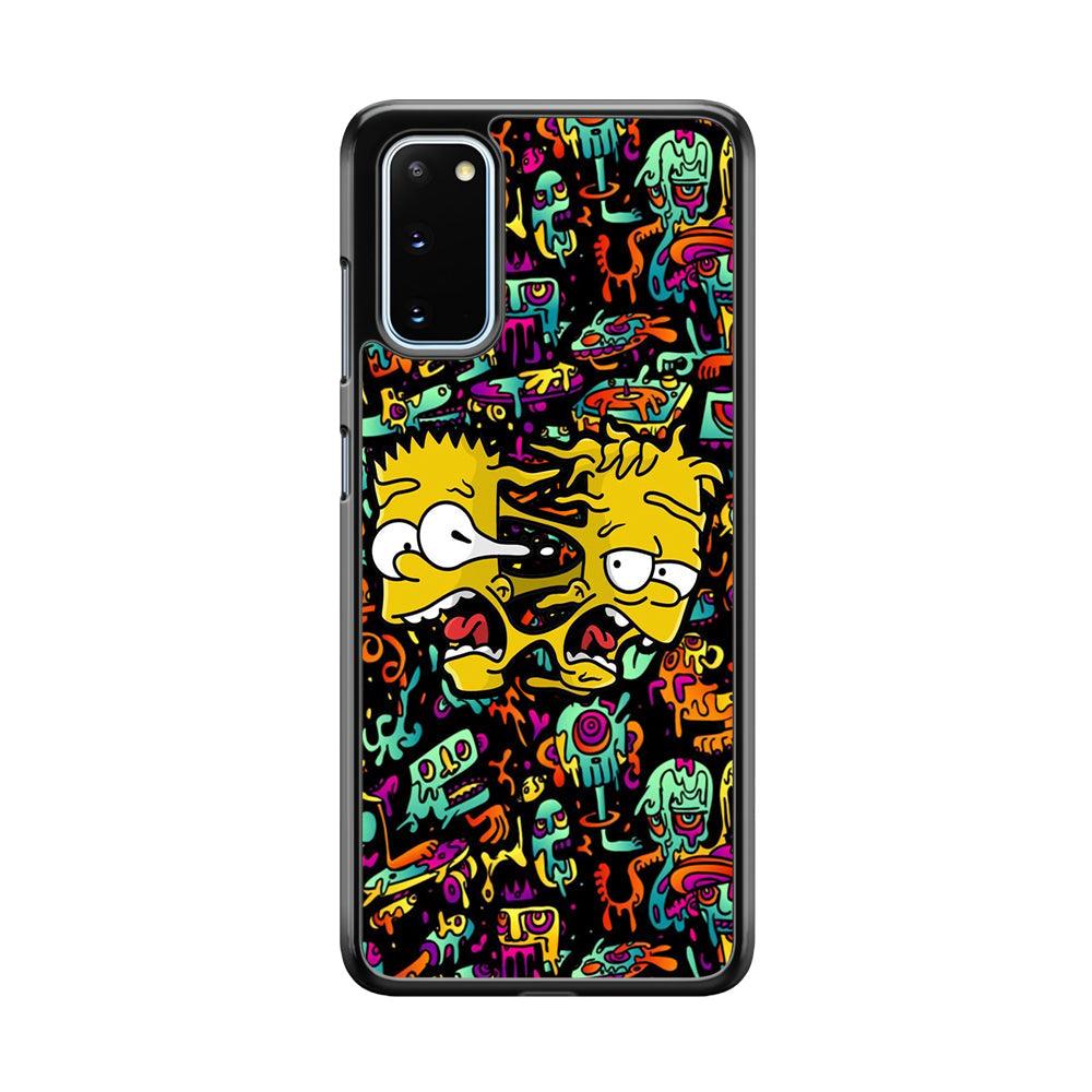 Bart Clone in Magic Doodle Samsung Galaxy S20 Case-Rubber Black (2D Case)-Oxvistore