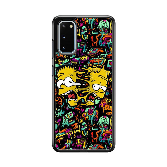 Bart Clone in Magic Doodle Samsung Galaxy S20 Case-Rubber Black (2D Case)-Oxvistore