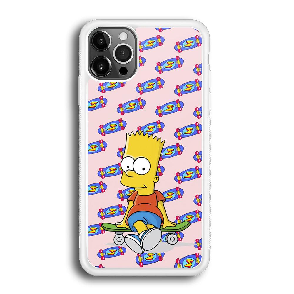 Bart Skateboard Pass iPhone 12 Pro Max Case-Oxvistore