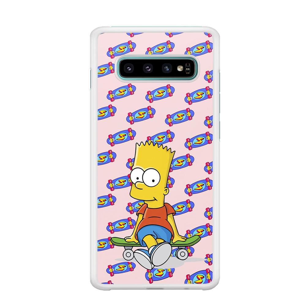 Bart Skateboard Pass Samsung Galaxy S10 Plus Case-Oxvistore