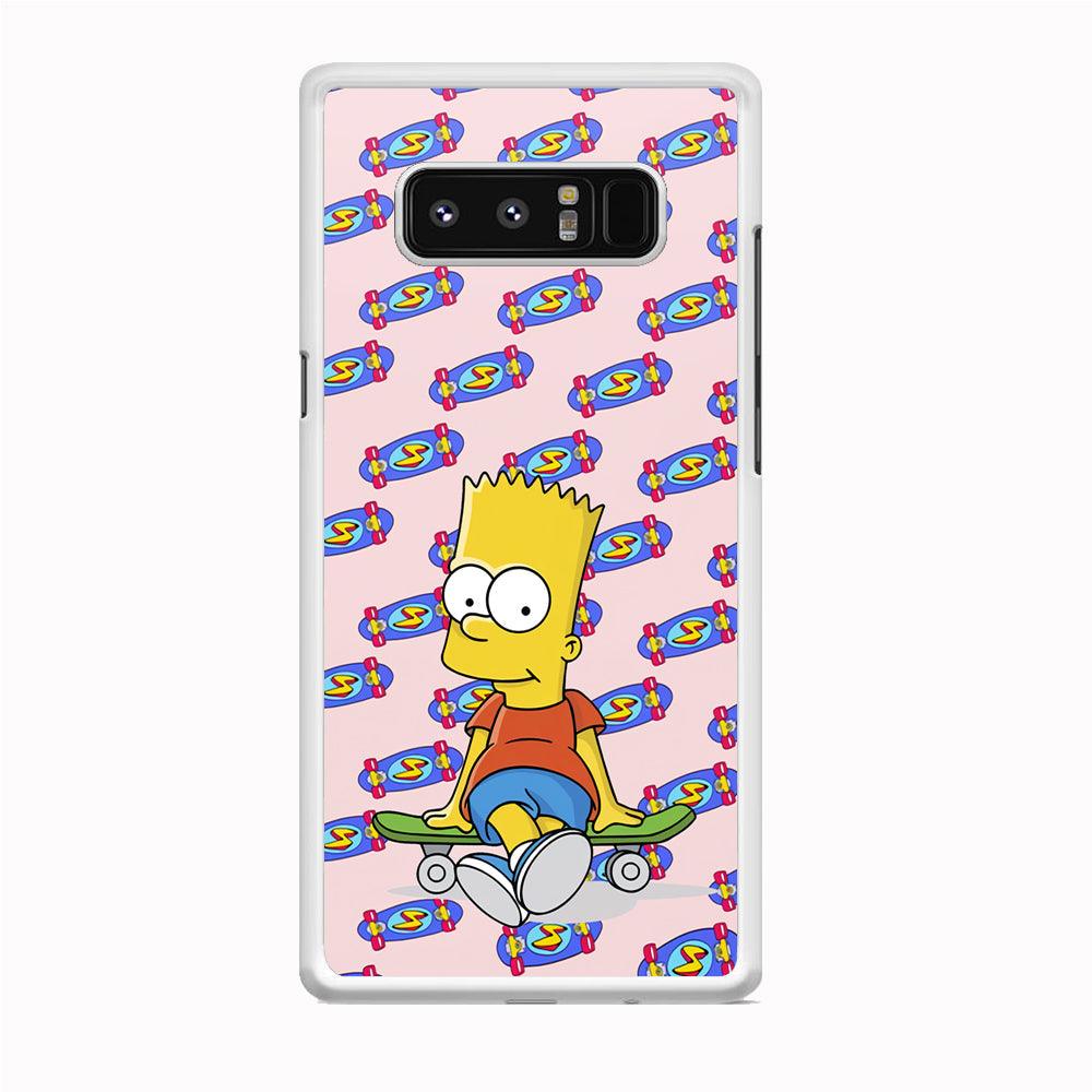 Bart Skateboard Pass Samsung Galaxy Note 8 Case-Oxvistore