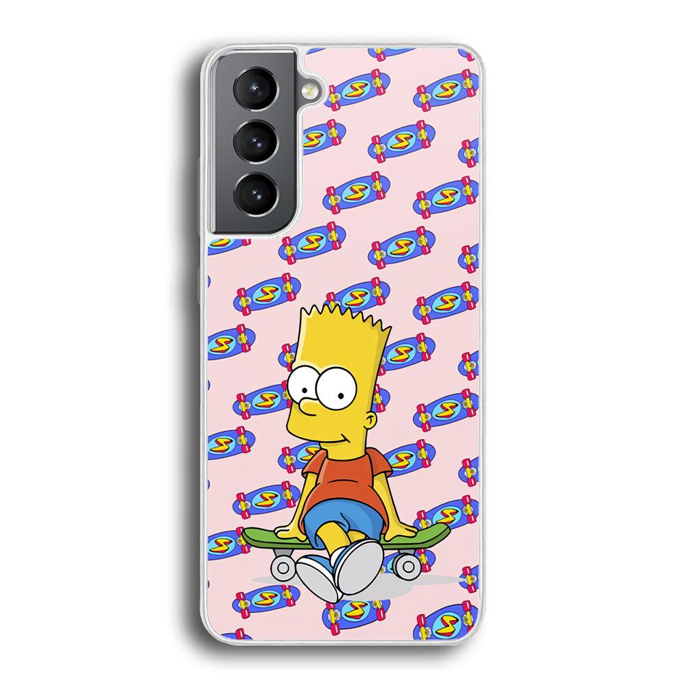 Bart Skateboard Pass Samsung Galaxy S21 Case-Oxvistore