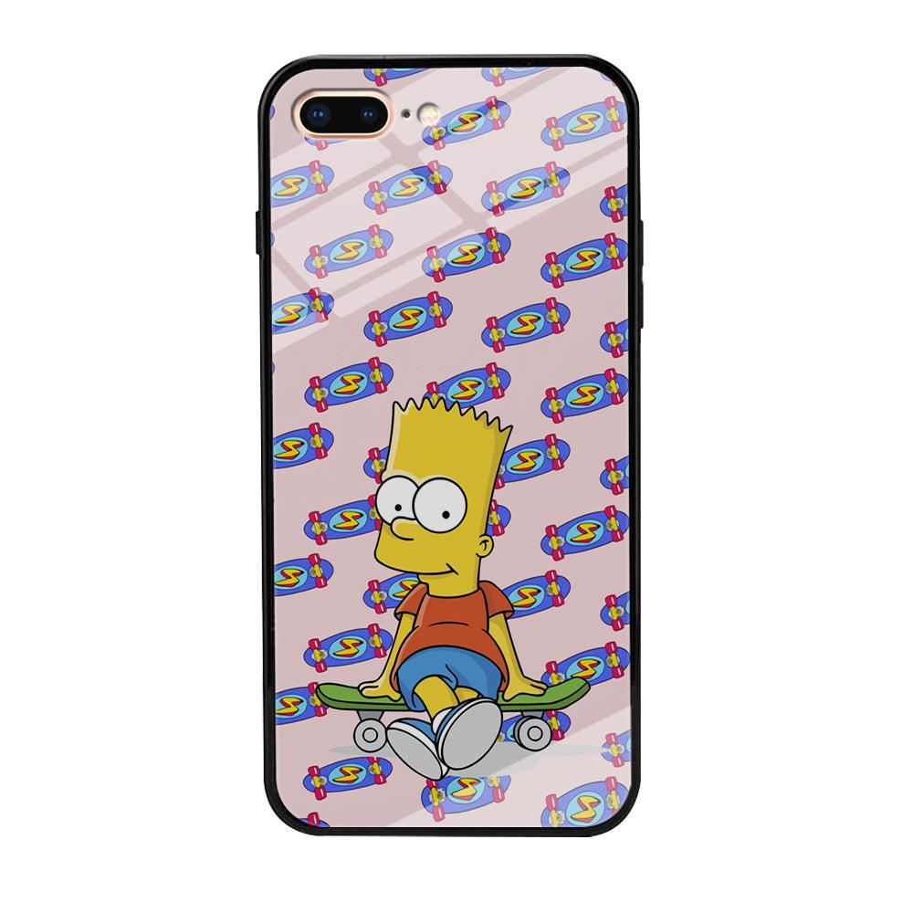 Bart Skateboard Pass iPhone 8 Plus Case-Oxvistore