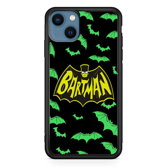 Bartman Sparkling Flap iPhone 13 Case-Rubber White (2D Case)-Oxvistore