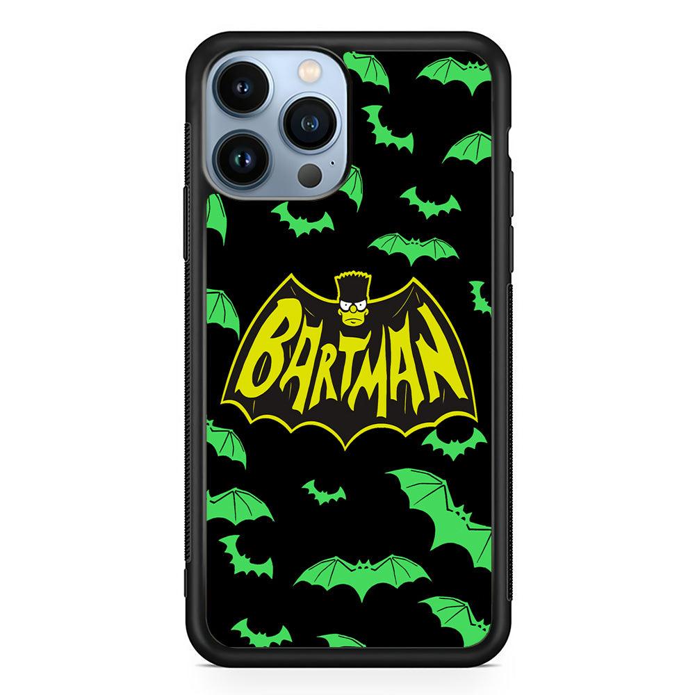 Bartman Sparkling Flap iPhone 15 Pro Case-Rubber White (2D Case)-Oxvistore