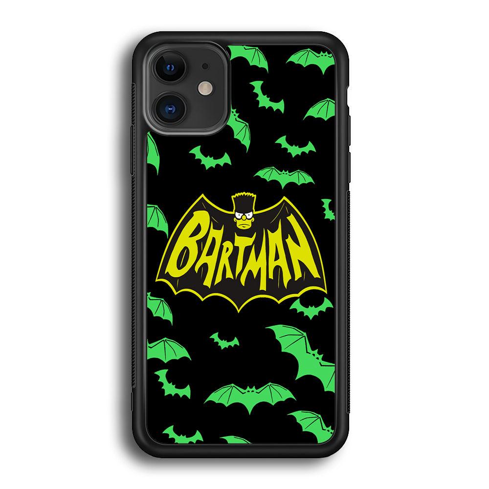 Bartman Sparkling Flap iPhone 12 Case-Rubber White (2D Case)-Oxvistore