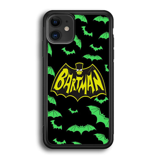 Bartman Sparkling Flap iPhone 11 Case-Rubber White (2D Case)-Oxvistore