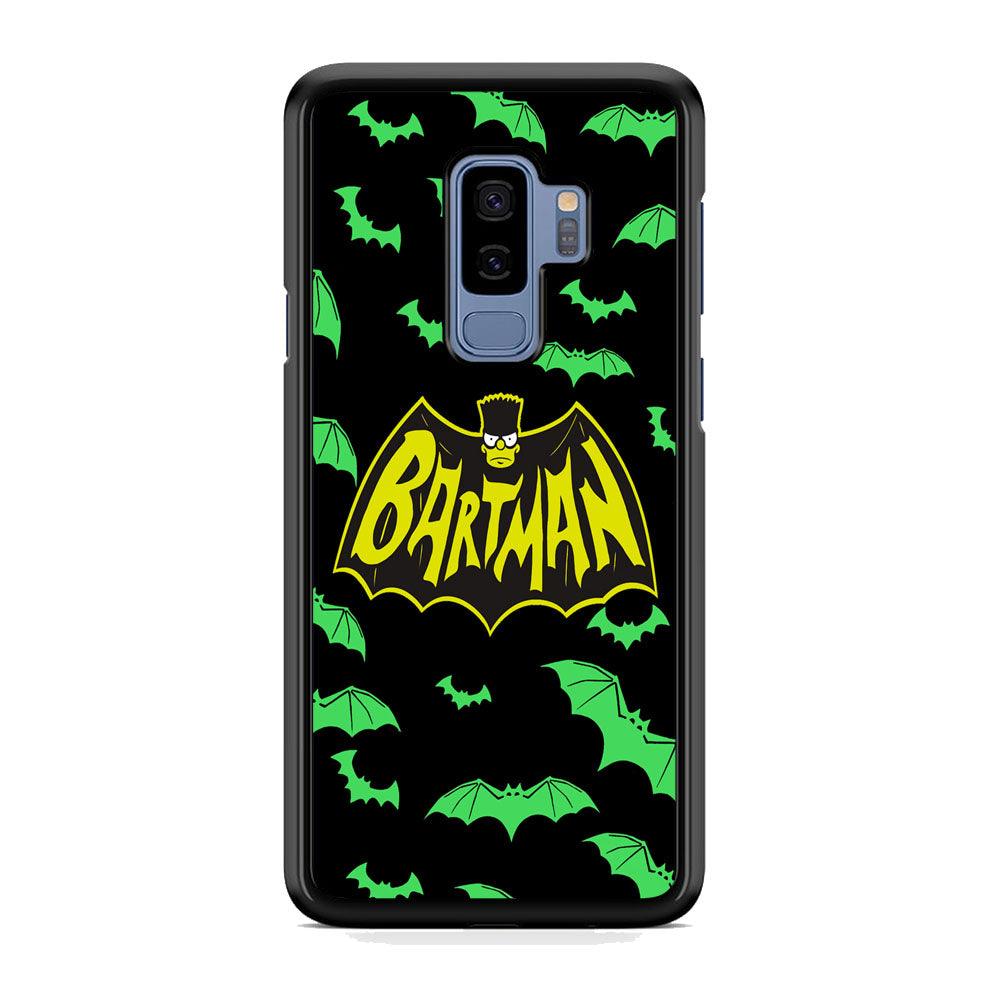 Bartman Sparkling Flap Samsung Galaxy S9 Plus Case-Rubber Black (2D Case)-Oxvistore