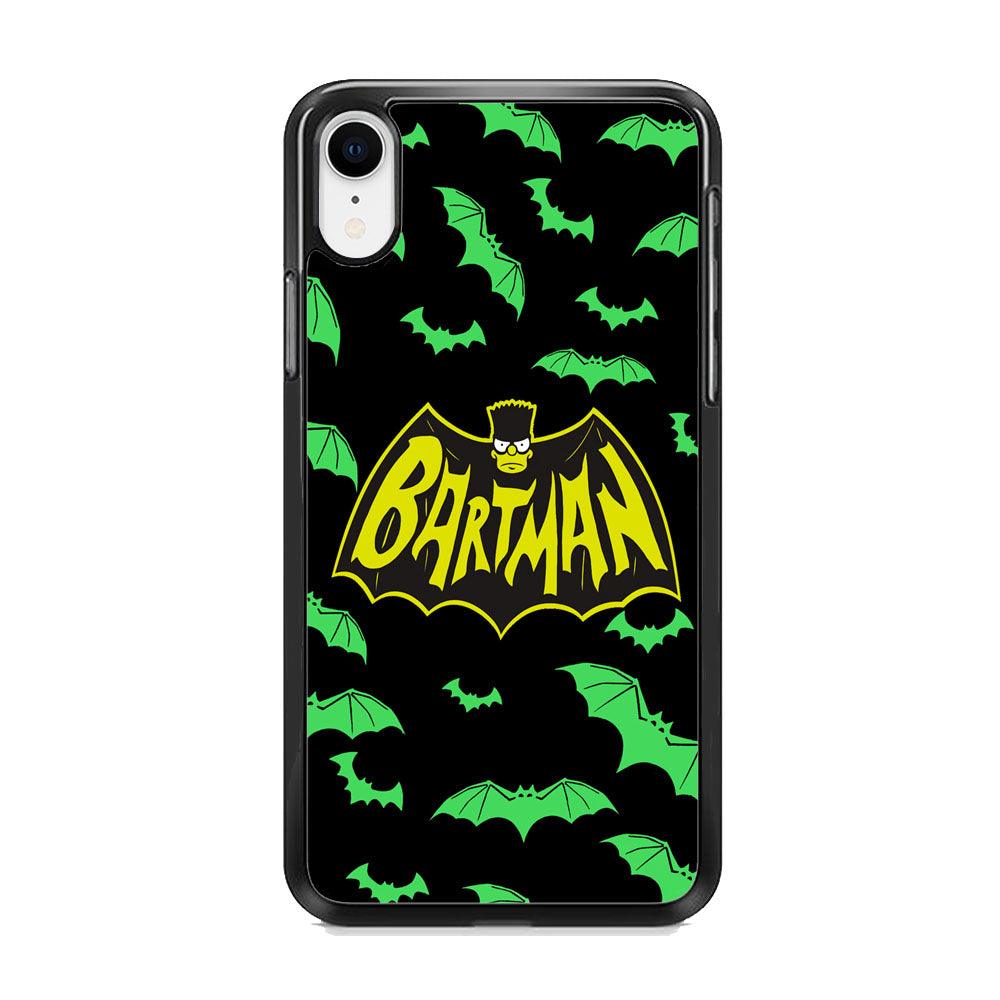 Bartman Sparkling Flap iPhone XR Case-Rubber Black (2D Case)-Oxvistore