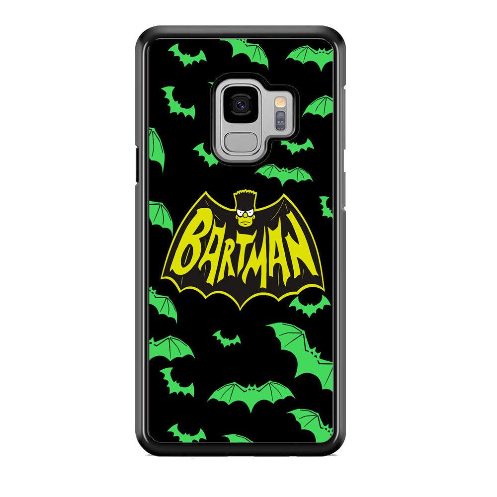 Bartman Sparkling Flap Samsung Galaxy S9 Case-Rubber Black (2D Case)-Oxvistore
