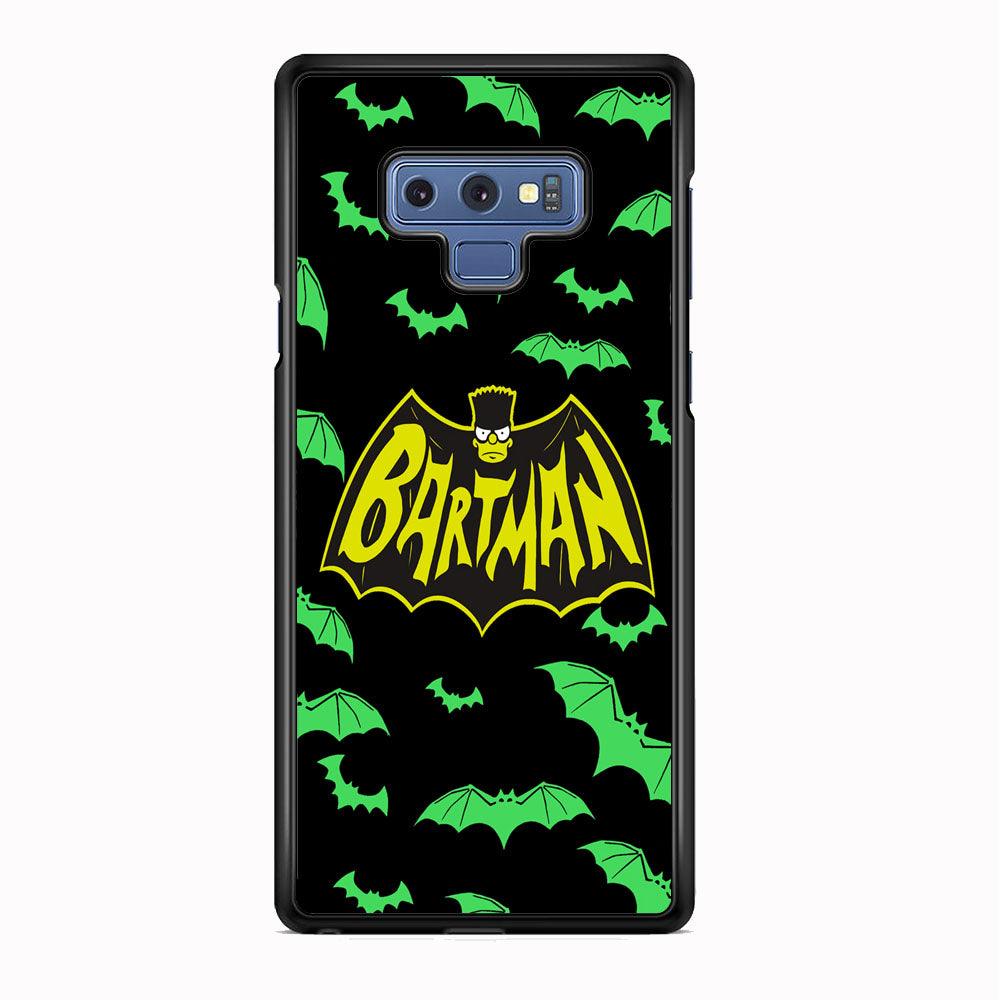 Bartman Sparkling Flap Samsung Galaxy Note 9 Case-Rubber Black (2D Case)-Oxvistore
