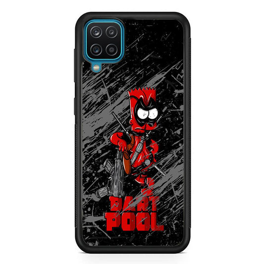 Bart on Deadpool Costum and Habbit Samsung Galaxy A12 Case-Oxvistore