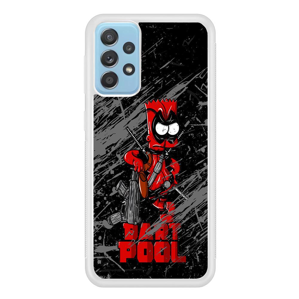 Bart on Deadpool Costum and Habbit Samsung Galaxy A72 Case-Oxvistore