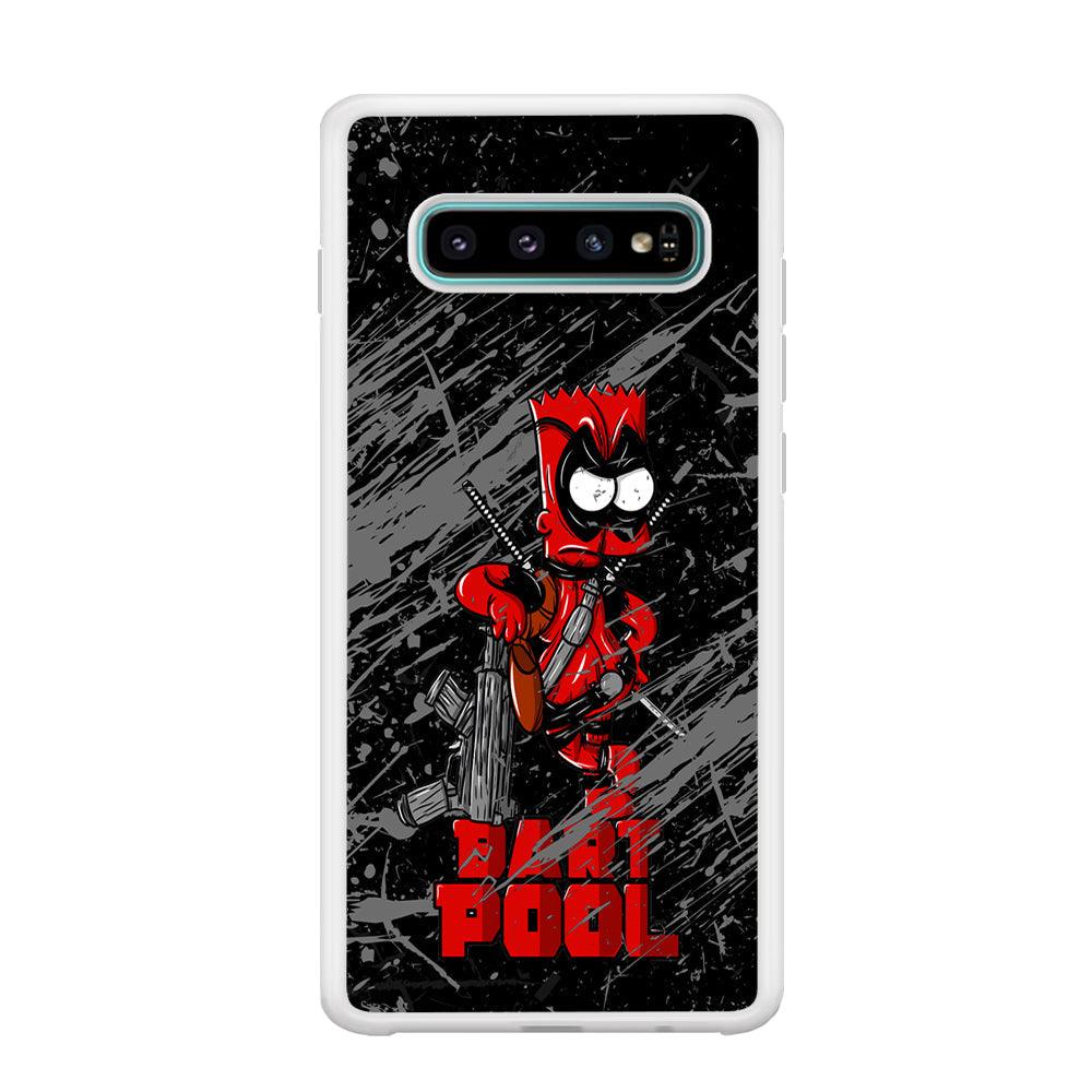 Bart on Deadpool Costum and Habbit Samsung Galaxy S10 Case-Oxvistore