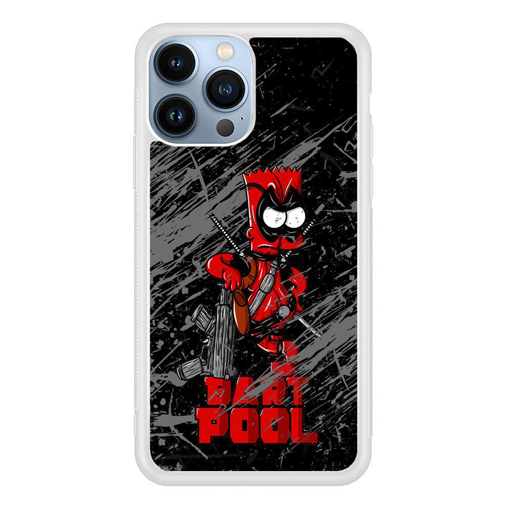 Bart on Deadpool Costum and Habbit iPhone 15 Pro Case-Oxvistore