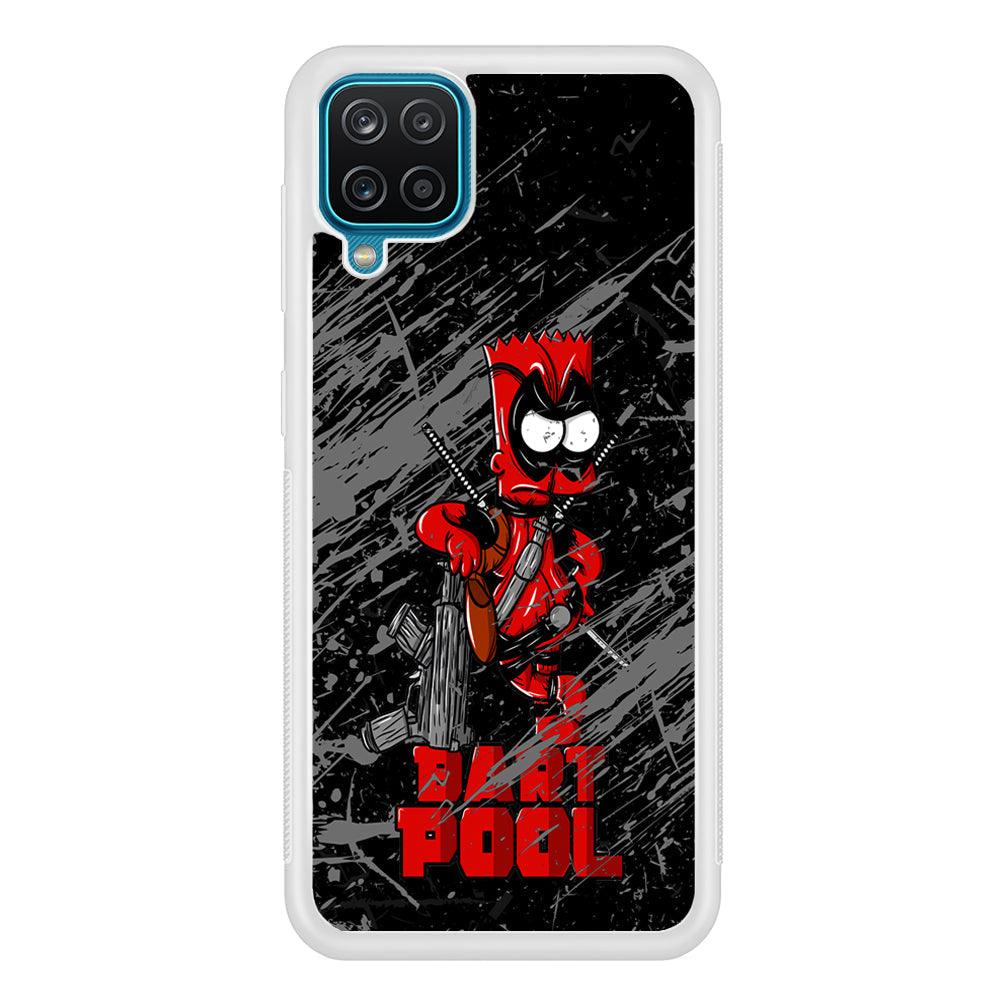 Bart on Deadpool Costum and Habbit Samsung Galaxy A12 Case-Oxvistore