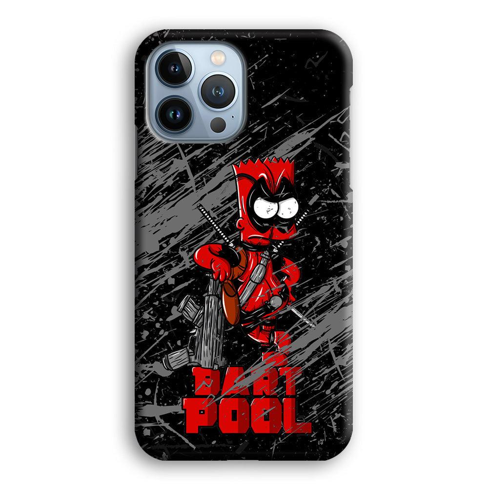 Bart on Deadpool Costum and Habbit iPhone 14 Pro Max Case-Oxvistore