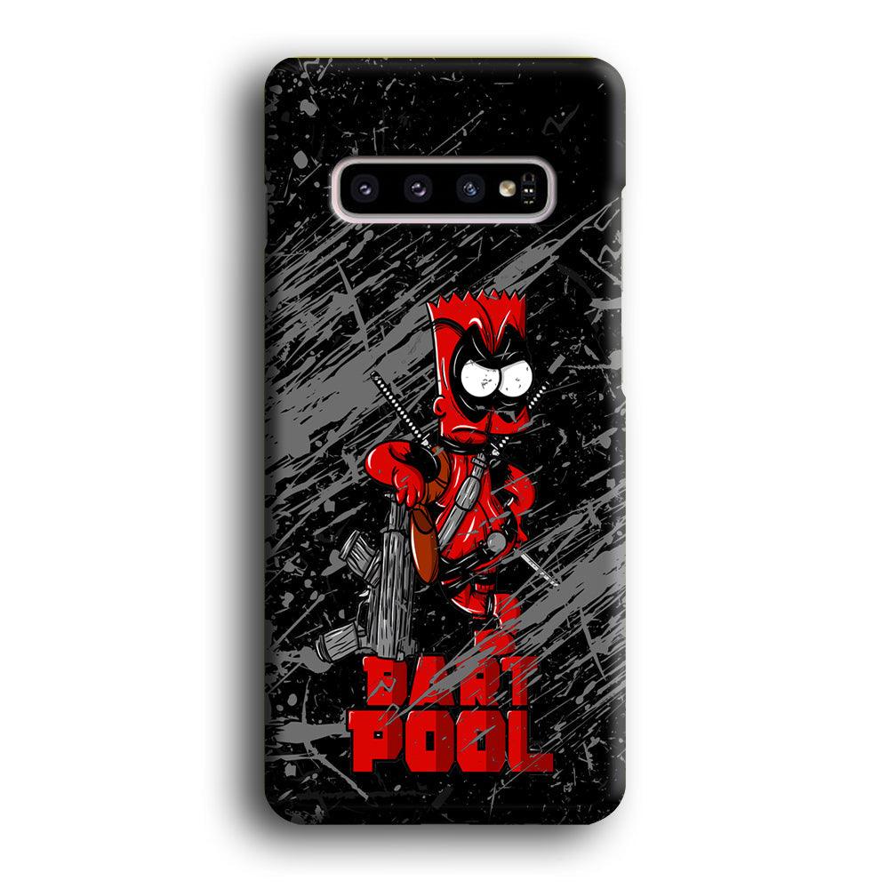 Bart on Deadpool Costum and Habbit Samsung Galaxy S10 Case-Oxvistore