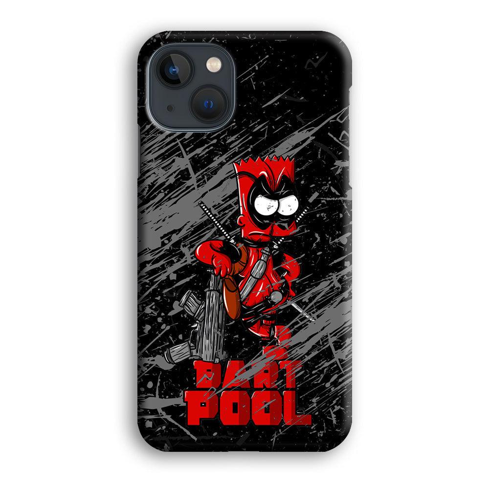 Bart on Deadpool Costum and Habbit iPhone 15 Plus Case-Oxvistore