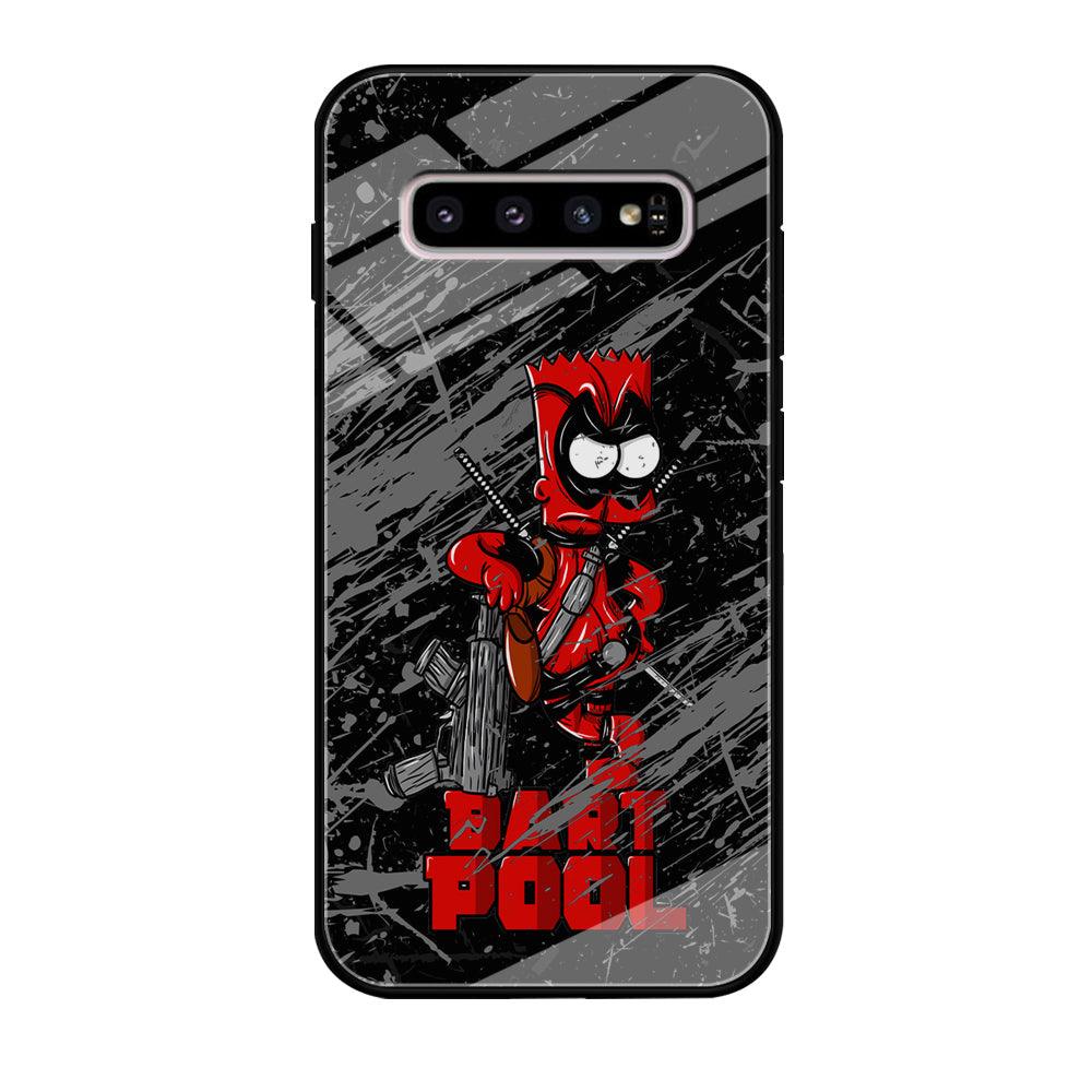 Bart on Deadpool Costum and Habbit Samsung Galaxy S10 Case-Oxvistore