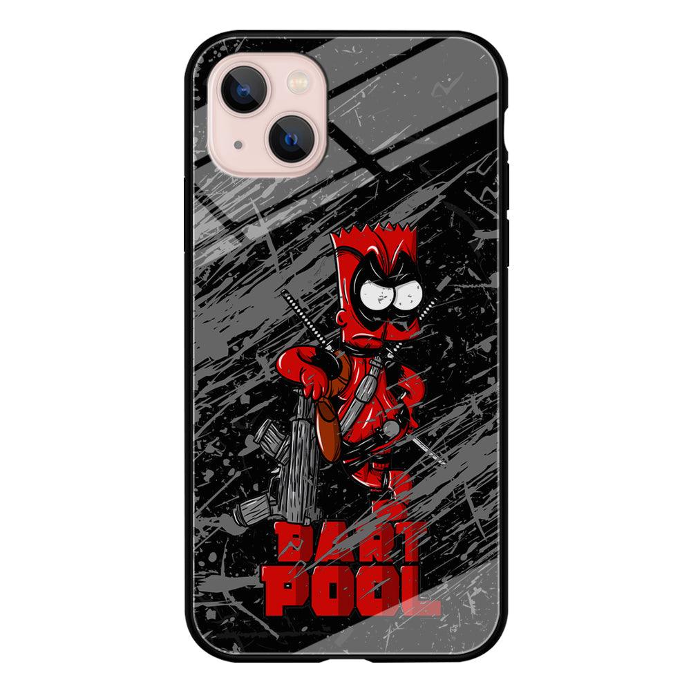 Bart on Deadpool Costum and Habbit iPhone 15 Plus Case-Oxvistore