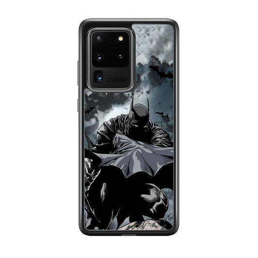 Batman Knight of Shadow Samsung Galaxy S20 Ultra Case-Rubber Black (2D Case)-Oxvistore