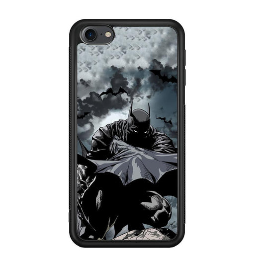 Batman Knight of Shadow iPod Touch 6 Case-Rubber Black (2D Case)-Oxvistore