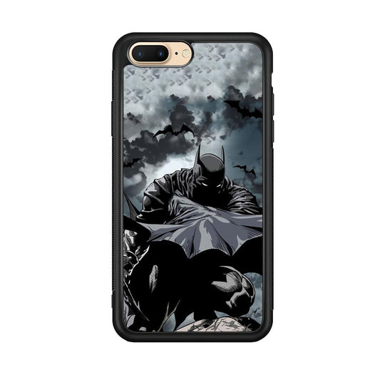 Batman Knight of Shadow iPhone 7 Plus Case-Rubber Black (2D Case)-Oxvistore
