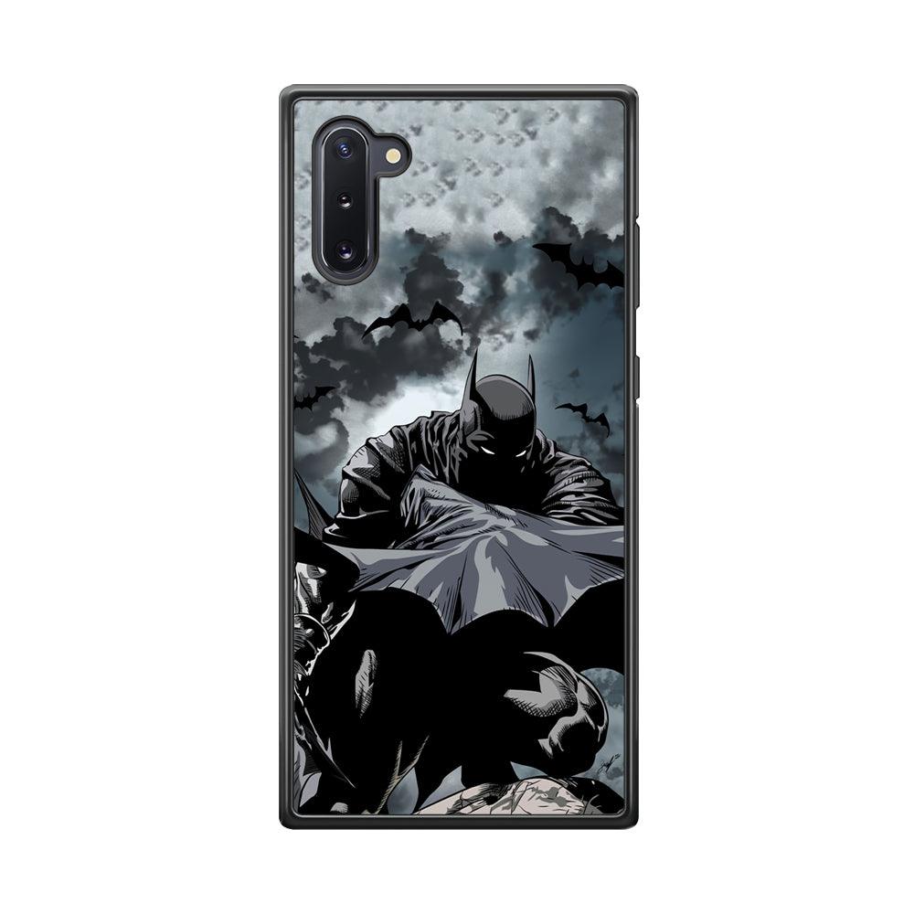 Batman Knight of Shadow Samsung Galaxy Note 10 Case-Rubber Black (2D Case)-Oxvistore