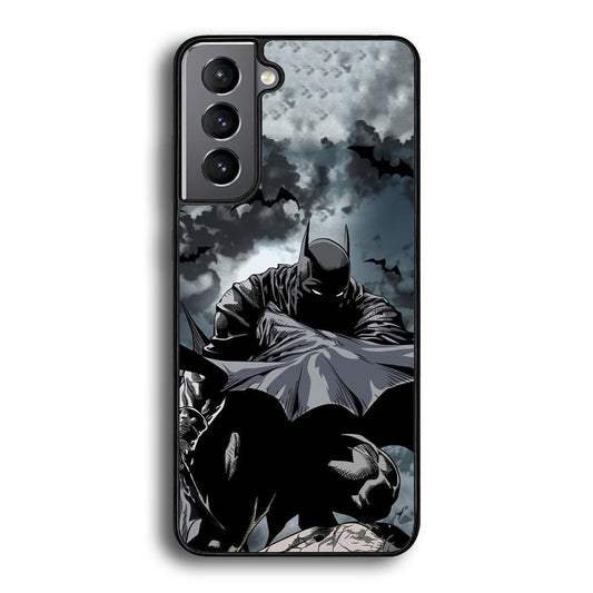 Batman Knight of Shadow Samsung Galaxy S24 Case-Rubber Black (2D Case)-Oxvistore