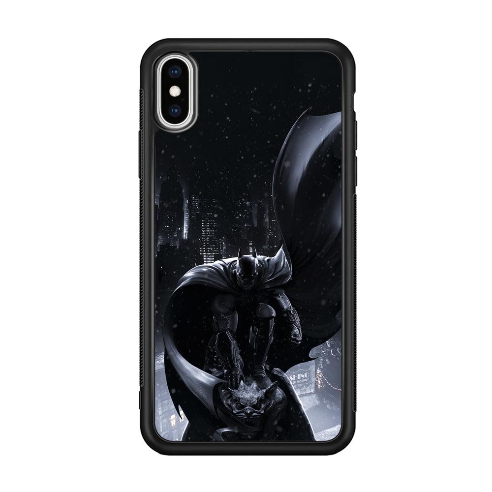 Batman Snowy Night iPhone X Case-Oxvistore