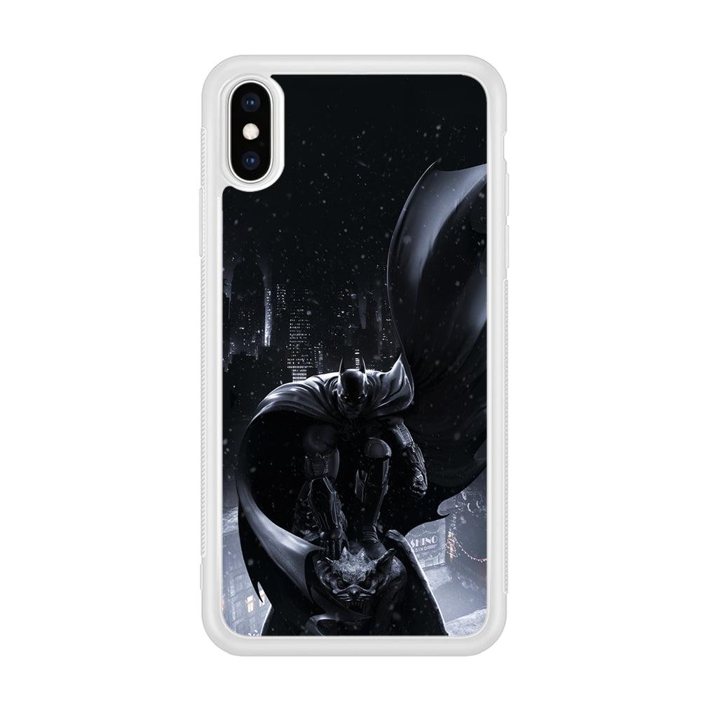 Batman Snowy Night iPhone X Case-Oxvistore