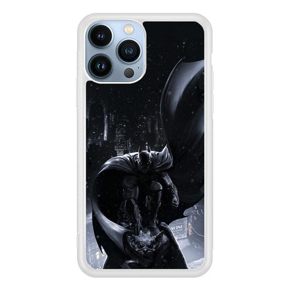 Batman Snowy Night iPhone 15 Pro Case-Oxvistore